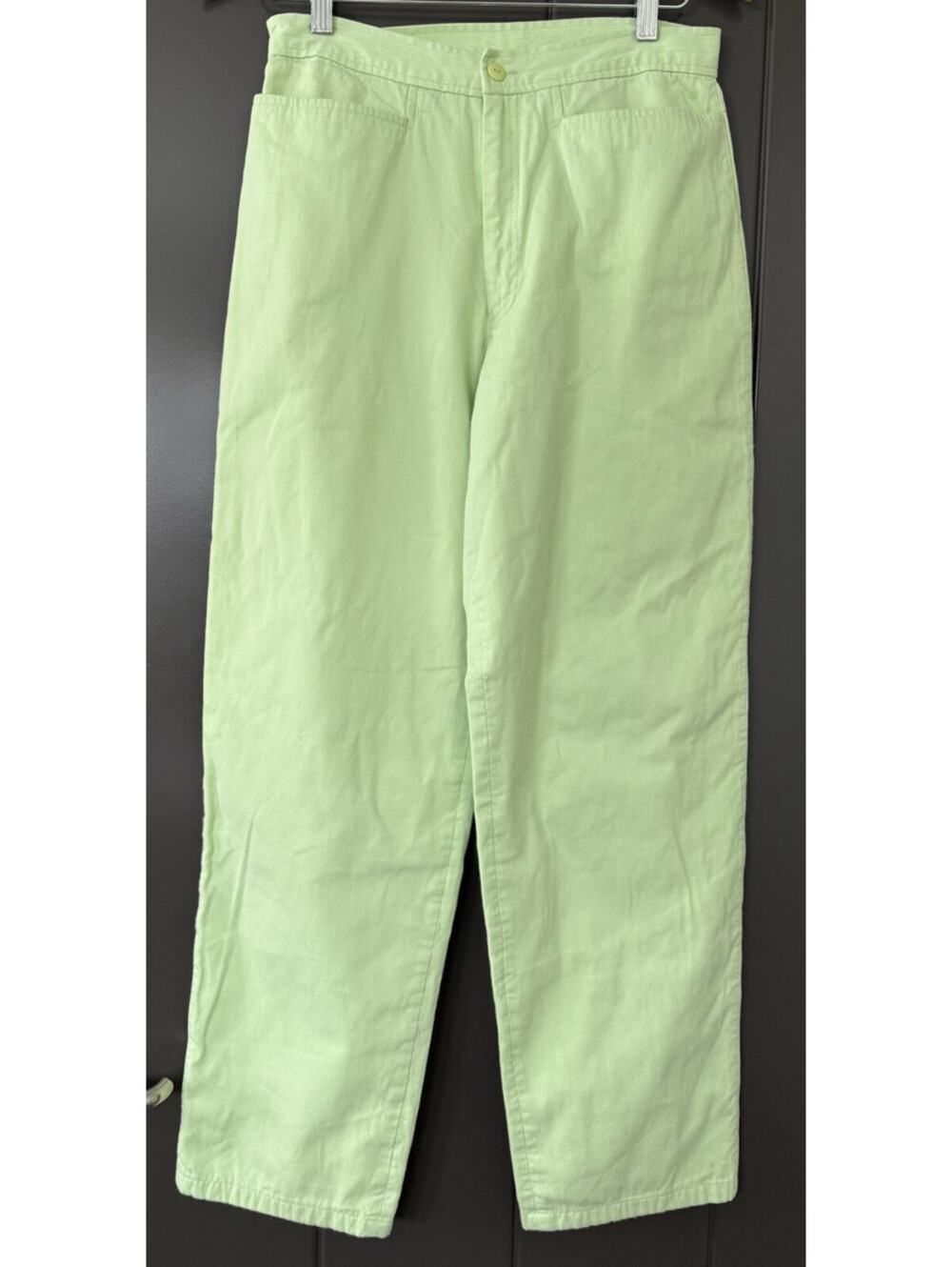 Lilly Pulitzer Lime Green Corduroy Pants Womens 8 Relaxed Comfort Resort Wear